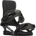 Rome 390 Boss Snowboard Binding 2024 - Black snowboard bindings with white lettering and logos.