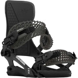 Rome 390 Boss Snowboard Binding 2024 - Black snowboard bindings with white lettering and logos.