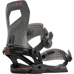 Rome Women's Guild Snowboard Binding 2024 - Black snowboard binding with a textured pattern on the straps and baseplate.