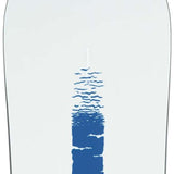 Rome Rene-Gade Snowboard 2024 - A white snowboard with a blue logo on top and a black strap at the bottom.