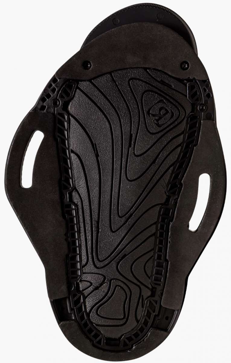 Ronix Anthem BOA Wake Boot 2023 - Black boots with a textured pattern on the toe and heel, featuring a BOA closure system.