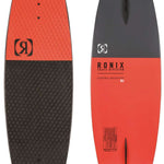 Ronix Electric Collective Wakeskate Board 2022 - A black wakeskate board with a white logo and text on top.