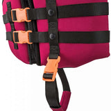 Ronix Kids Laguna CGA Vest 2023 - A bright orange life vest with a black strap and buckle, featuring a white logo on the chest.