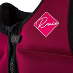 Ronix Girls Laguna CGA Wake Vest 2022 - A pink and black wake vest with a white logo on the chest.