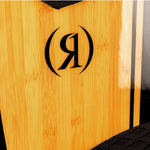 Ronix Koal Classic Fish Wakesurf Board 2023 - A light-colored wood grain board with a black logo in the center.