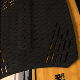 Ronix Koal Classic Fish Wakesurf Board 2023 - A light brown board with a black logo and white lettering on its side.