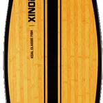 Ronix - Koal Classic Fish Wakesurf Board 2023 is a light brown board with darker brown stripes and black trim.