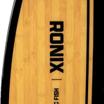Ronix - Koal Classic Fish Wakesurf Board 2023 is a light brown board with darker wood grain accents and black trim.