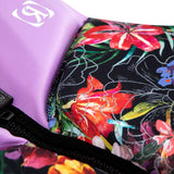 Ronix Ladies Daydream CGA Vest 2022 - A black vest with a colorful floral pattern and white stitching.