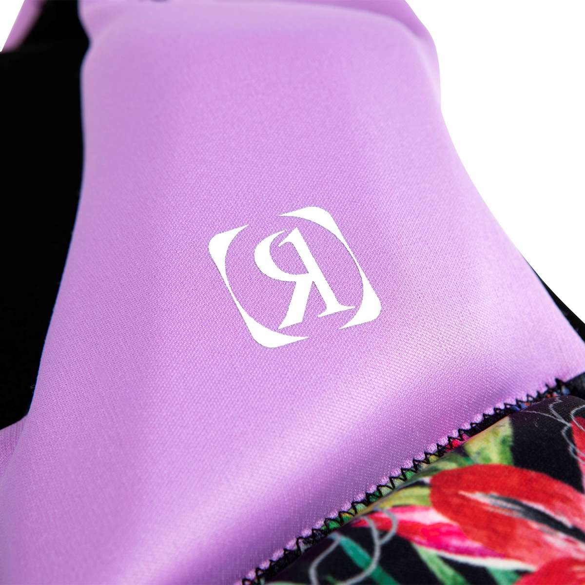 Ronix Ladies Daydream CGA Vest 2022 - A lilac-colored vest with a floral pattern on the bottom right corner.