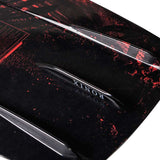 Ronix Ladies Krush Wakeboard 2022 - A black wakeboard with red accents and a white logo on the top left corner.