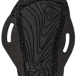 Ronix Ladies Luxe Wake Boot 2023 - Black boots with a strap and buckle on top of a white background.