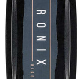 Ronix Ladies Rise Wakeboard 2022 - A dark gray ladies wakeboard with a subtle pattern of lighter gray lines and a darker gray border around the edges.