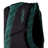 Ronix ONE Custom Fit Impact Wake Vest 2022 - A black and grey wake vest with a pattern of diagonal lines on the back.