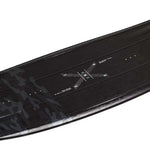 Ronix One Time Bomb Wakeboard 2022 - A black wakeboard with a subtle gray pattern and white lettering.