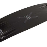 Ronix One Time Bomb Wakeboard 2022 - A black wakeboard with a white logo and text on top, featuring a dark gray pattern of diagonal lines.