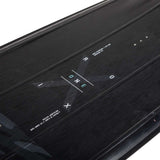 Ronix One Time Bomb Wakeboard - 2022 wakeboard with a black and white color scheme featuring a geometric pattern on its top sheet.