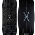 Ronix One Time Bomb Wakeboard 2022 - A black wakeboard with a subtle gray camouflage pattern on its bottom.