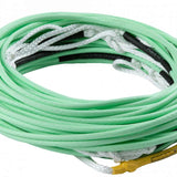Ronix R8 Floating Mainline Rope - 2022 model with a bright green color and white stitching.