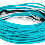 Ronix R8 Floating Mainline Rope - 2022 model with a vibrant turquoise color and subtle white speckles on its surface.