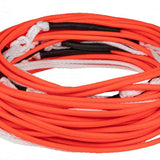 Ronix R8 Floating Mainline Rope - 2022 model with a vibrant orange color and subtle white accents on the rope's surface.