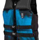 Ronix RXT Capella 3.0 CGA Wake Vest 2022 - A black and blue life vest with a gradient effect on the front panel.