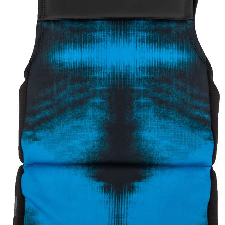 Ronix RXT Capella 3.0 CGA Wake Vest 2022 - A black and blue vest with a tie-dye pattern on the front.