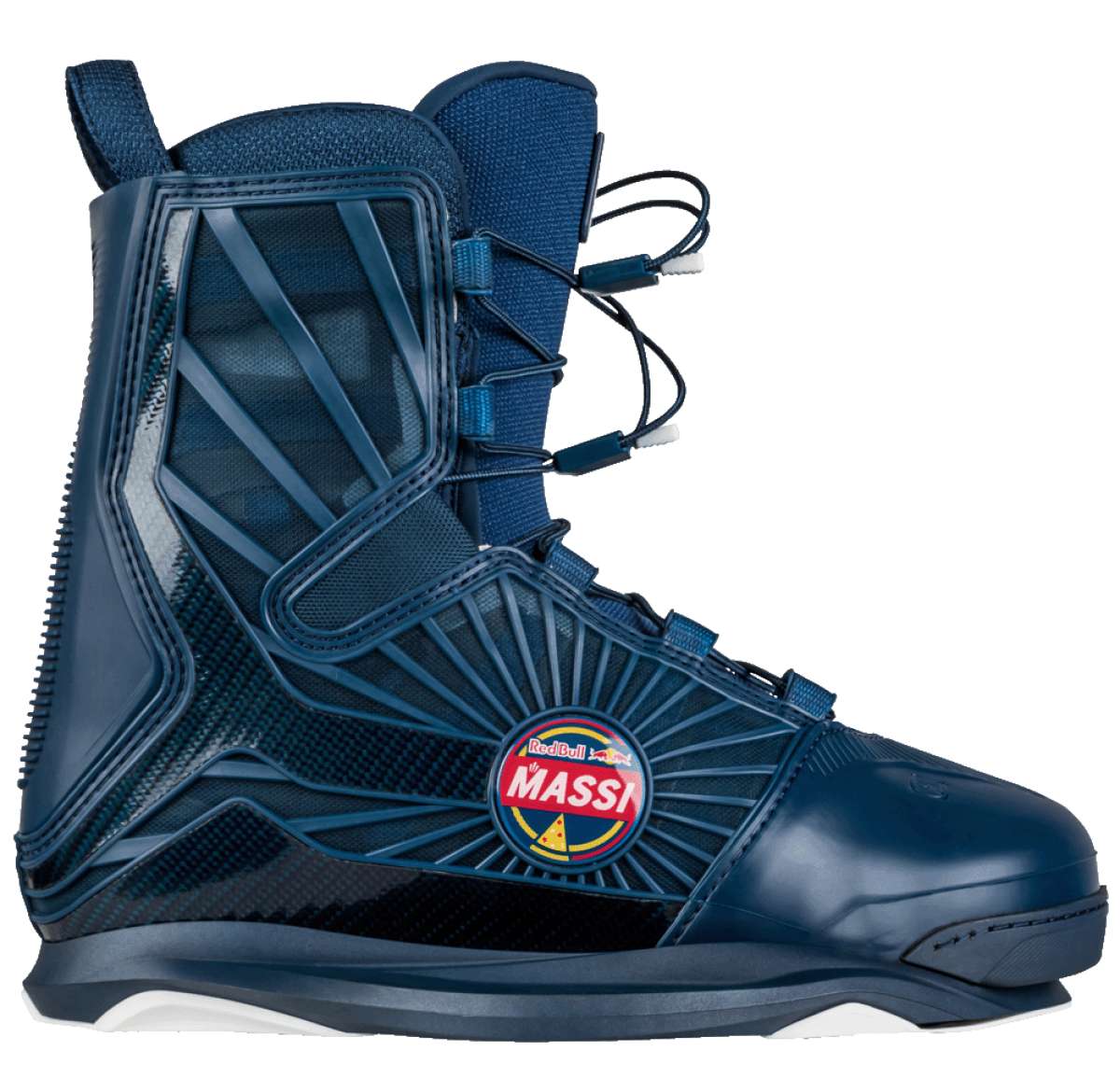 Ronix RXT Intuition+ Wake Boot 2022 - Black boot with white laces and a silver buckle.