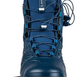 Ronix RXT Intuition+ Wake Boot 2022 - A navy blue boot with a textured pattern on the side and a white logo on the heel.