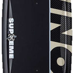 Ronix Supreme Air Core 3 Wakeboard - 2023 model with a sleek black design and subtle white accents on the top sheet.
