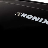 Ronix Supreme Air Core 3 Wakeboard - A black wakeboard with a white logo featuring a stylized "R" and "N" intertwined, positioned near the top of the board.