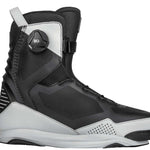 Ronix Supreme BOA Intuition+ Wake Boot 2022 - Black boots with white accents and a black BOA dial on the side.