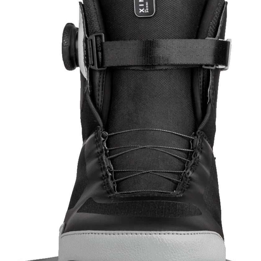 Ronix Supreme BOA Intuition+ Wake Boot 2022 - Black boot with white accents and a textured pattern on the toe cap.