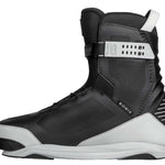 Ronix Supreme BOA Intuition+ Wake Boot 2022 - Black boots with white accents and a textured pattern on the side.