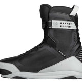 Ronix Supreme BOA Intuition+ Wake Boot 2022 - Black boots with white accents and a textured pattern on the side.