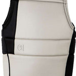 Ronix Supreme Comp Vest 2023 - A white vest with black accents on the sides and back, featuring a textured pattern.