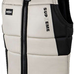 Ronix Supreme Comp Vest 2023 - A white vest with black accents and a zipper down the front.