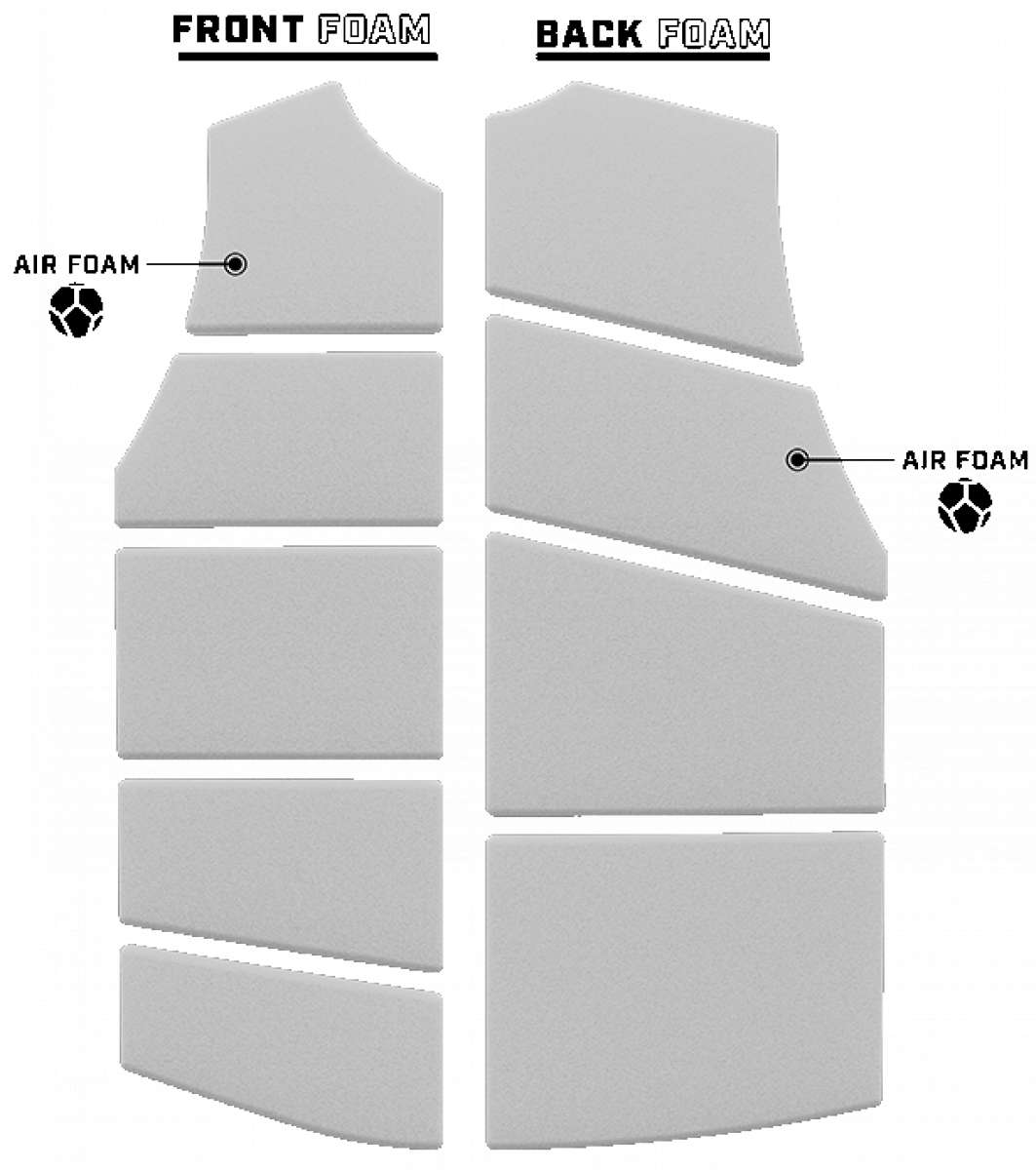 Ronix Supreme Comp Vest 2023 - Black vest with white logo on chest.