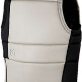 Ronix Supreme Comp Vest 2023 - A white vest with black accents on the sides and back, featuring a textured pattern.
