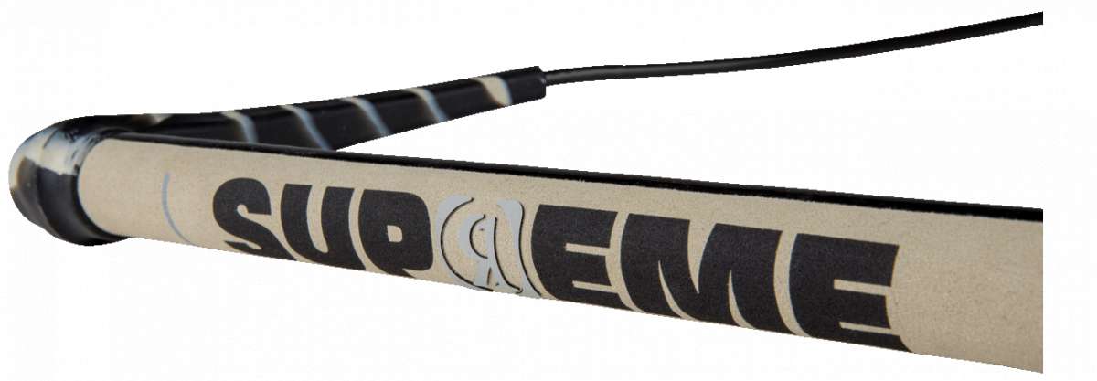 Ronix Supreme Handle 2023 - Black handle with silver hardware.