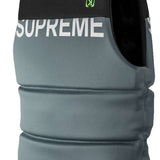 Ronix Supreme Yes CGA Wake Vest 2022 - A black and gray vest with a white "Supreme" logo on the upper back.