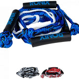 Ronix Surf Rope No Handle - Blue rope with black handle wraps.