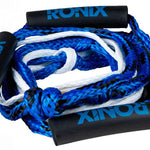 Ronix Surf Rope No Handle - Blue rope with black handle ends.