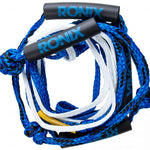 Ronix Surf Rope No Handle 2023 - Blue rope with black handle ends and white stitching.