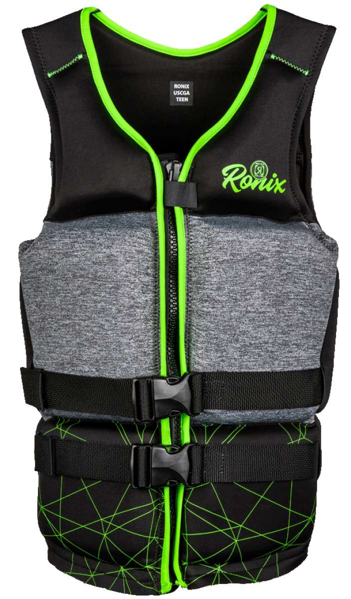 Ronix Driver's Ed Capella 3.0 CGA Wake Vest For Kids & Teens - Coast Guard Approved Water Sports Vest
