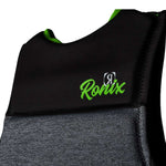 Ronix Teen's Driver's Ed Capella 3.0 CGA Wake Vest 2022 - Black vest with lime green accents and a white logo on the chest.