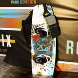 Ronix Teen's Driver's Ed Capella 3.0 CGA Wake Vest 2022 - A black and gray wake vest with a white logo on the chest.