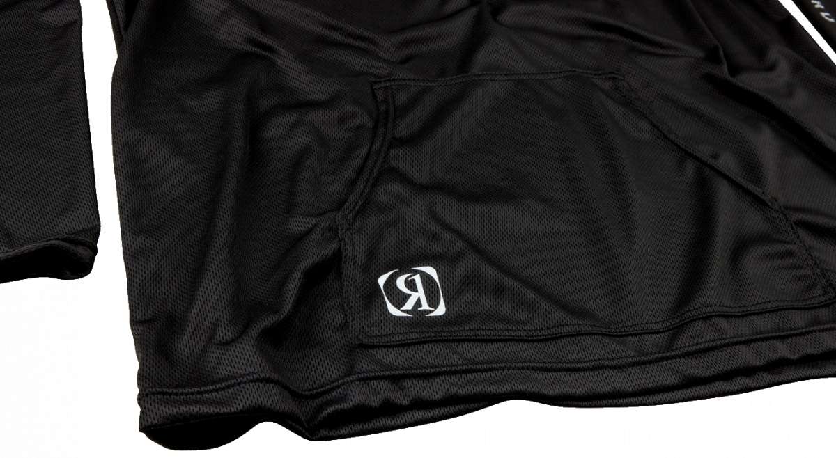 Ronix UV Shade Hoodie 2023 - A black hoodie with a white logo on the left chest area.