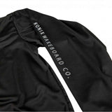 Ronix UV Shade Hoodie 2023 - A black hoodie with a hood and long sleeves, laid flat on a solid white background.