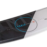 Ronix Vault Wakeboard 2022 - Black wakeboard with white accents and a geometric pattern on top.